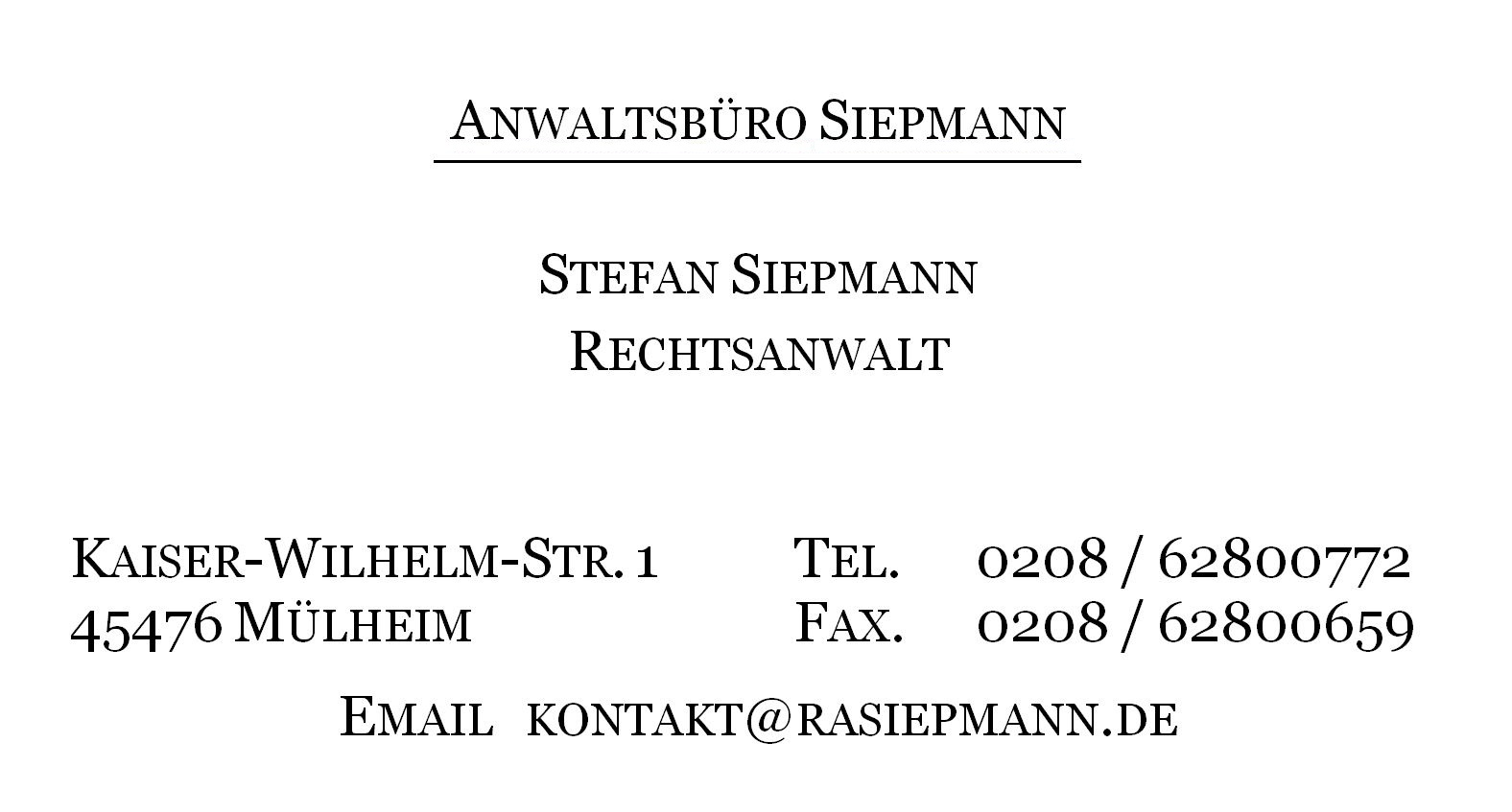 anwaltsbüro Siepmann